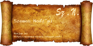 Szemes Noémi névjegykártya